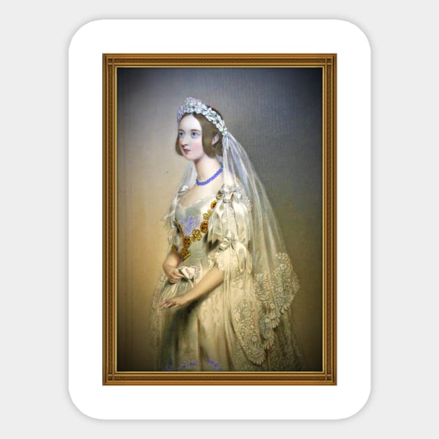 Queen Victoria as a bride Sticker by Gilded Age